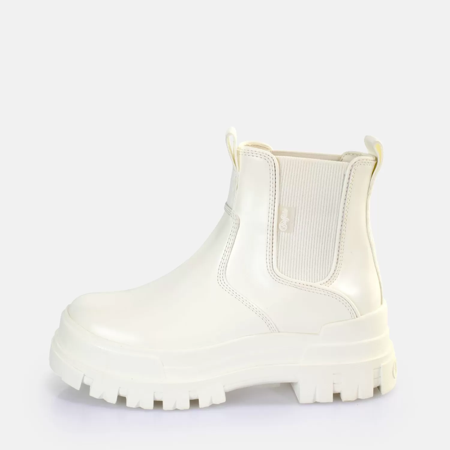 BUFFALO Aspha Chelsea Bottines Vegan Blanc Flash Sale