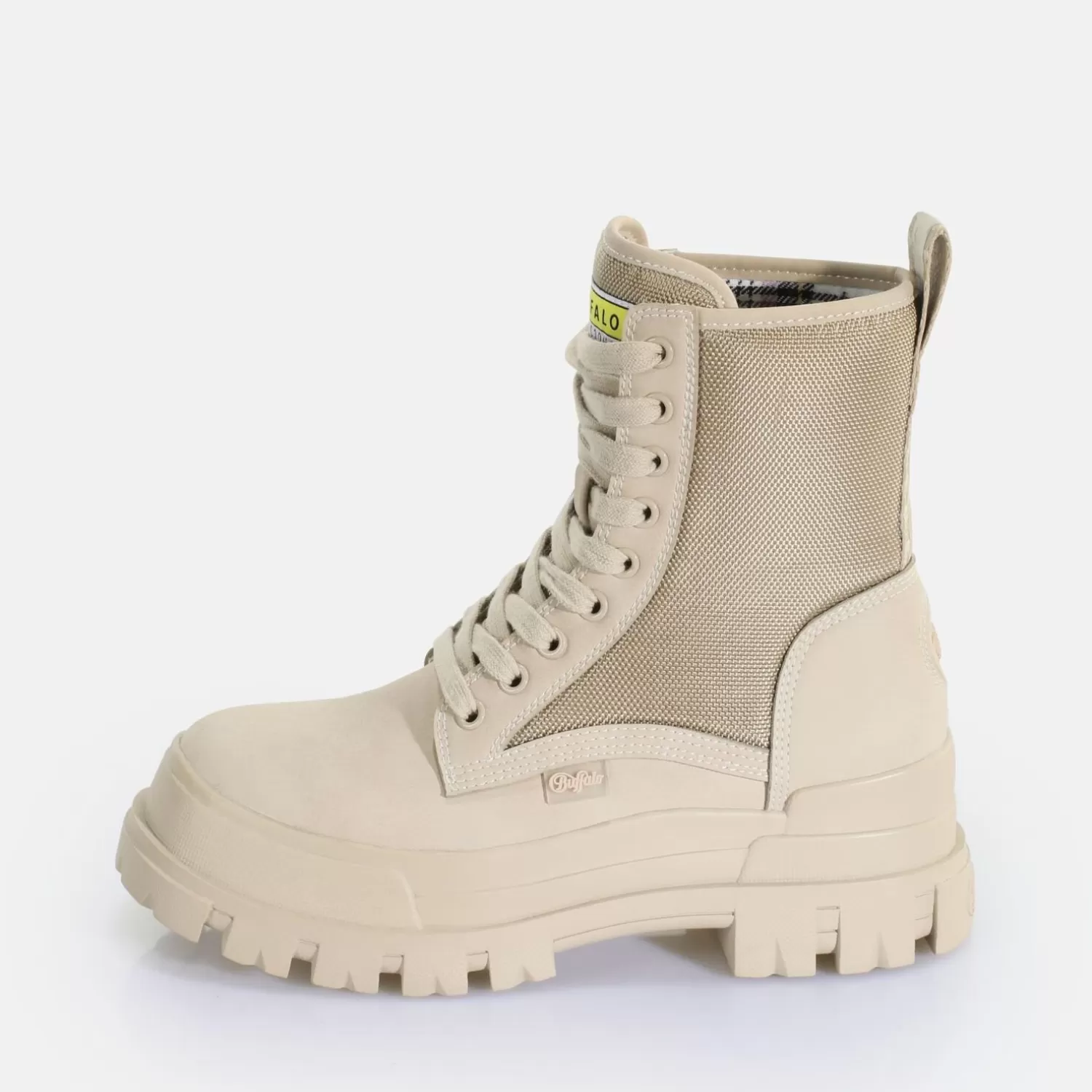 BUFFALO Aspha Com2 Laceup Mid Bottines Vegan Creme Best