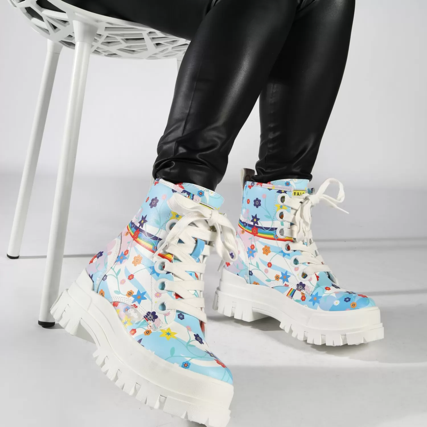 BUFFALO Aspha Lace Up Hi Blau Discount