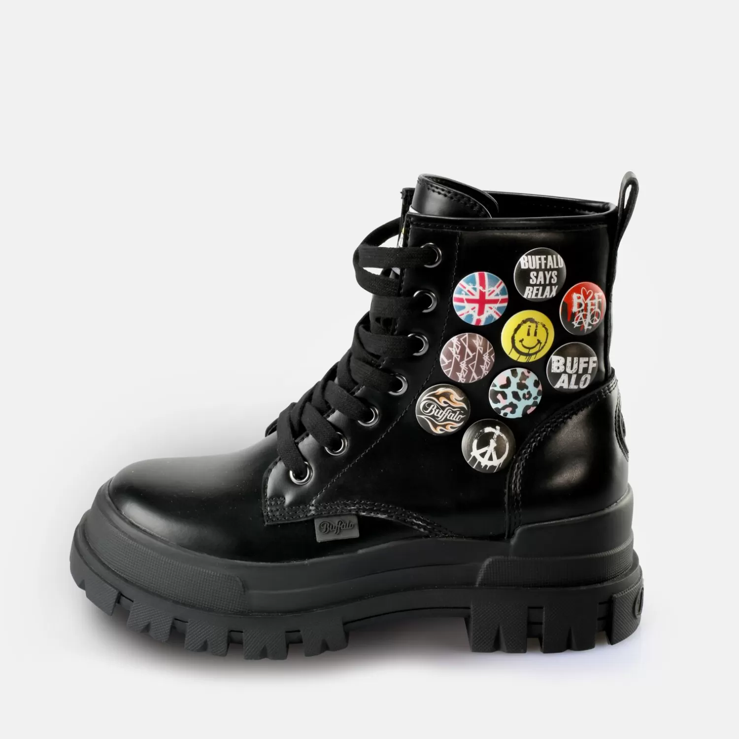 BUFFALO Aspha Rld Buttons Bottines Veganes Noir Fashion