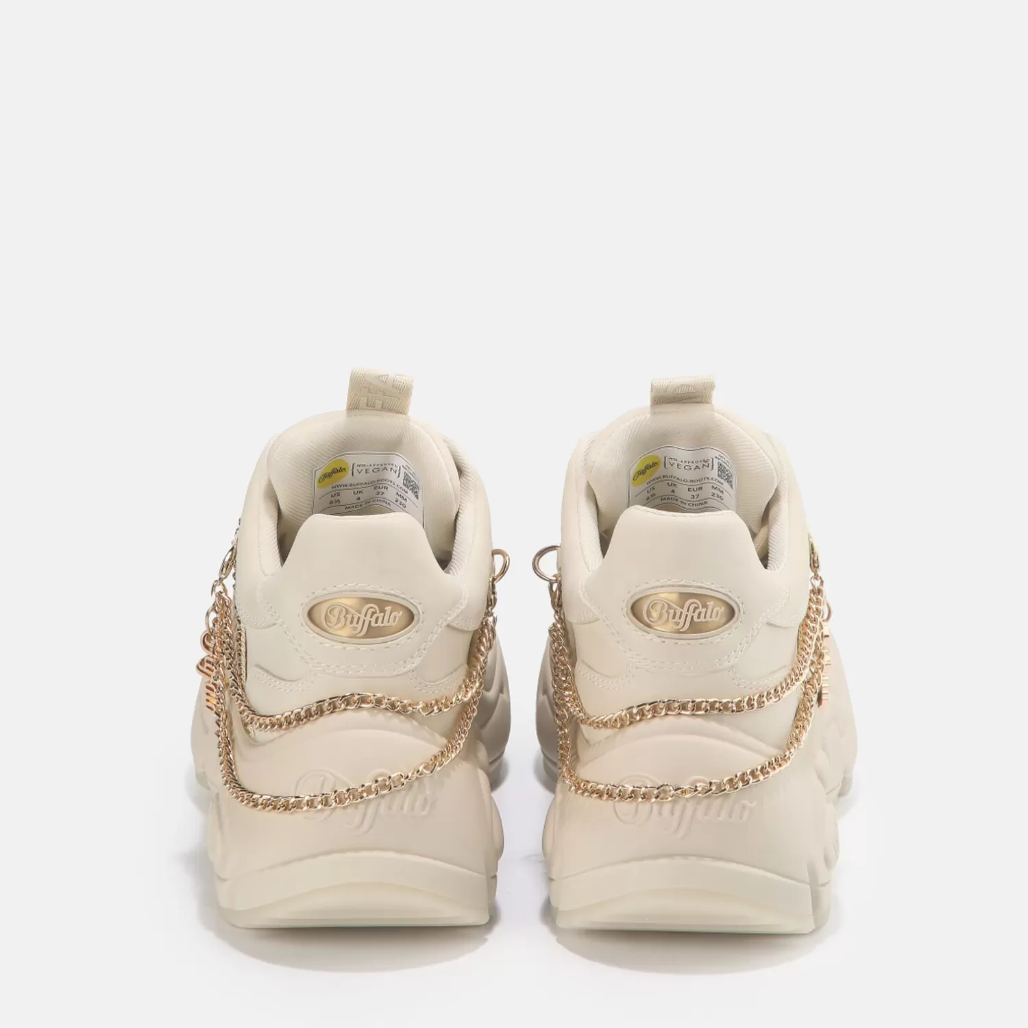 BUFFALO Binary Chain 2.0 Basket Vegan Beige Discount