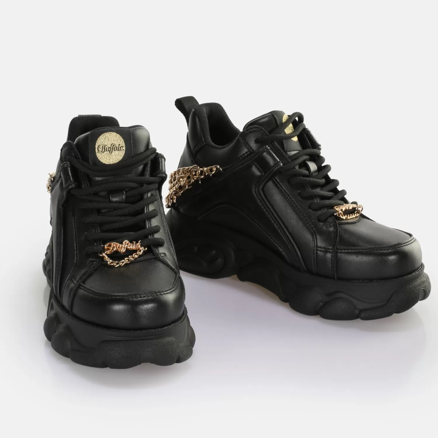 BUFFALO Cld C In Chain 2.0 Baskets Basses Vegan Noir/ Or Outlet