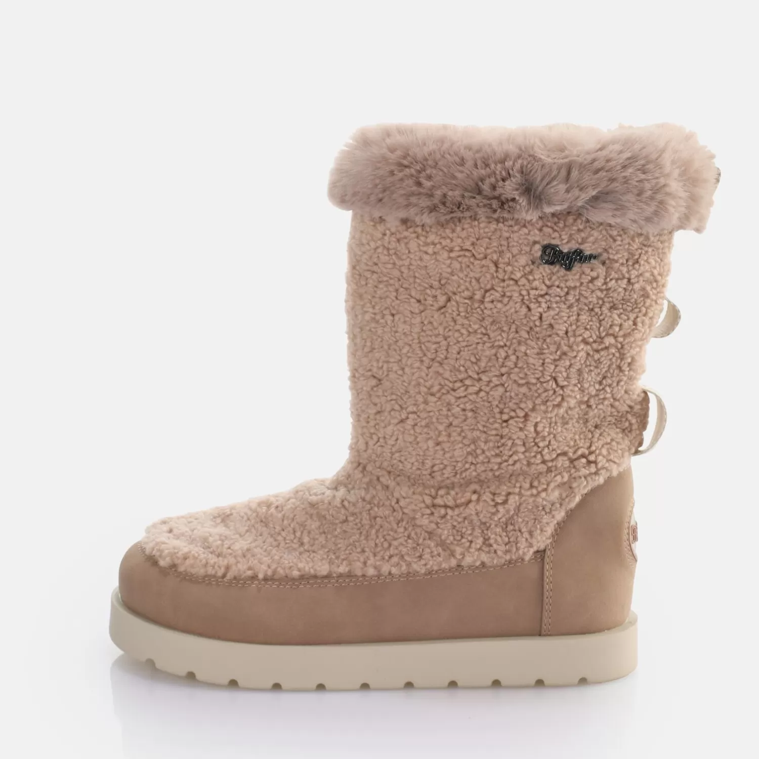 BUFFALO Eve Pull-On Bottes A Talon Vegan Taupe Sale