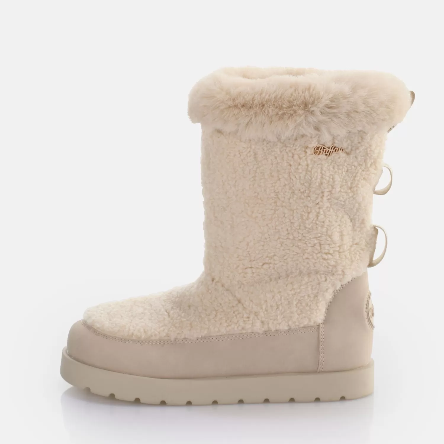 BUFFALO Eve Pull-On Bottes A Talon Vegan Creme Best Sale