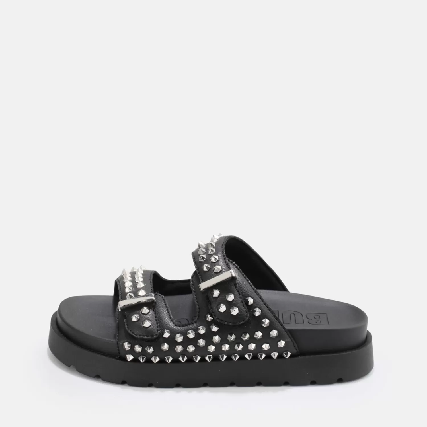 BUFFALO Eve Stud Sandales A Plateforme Veganes Noir Flash Sale