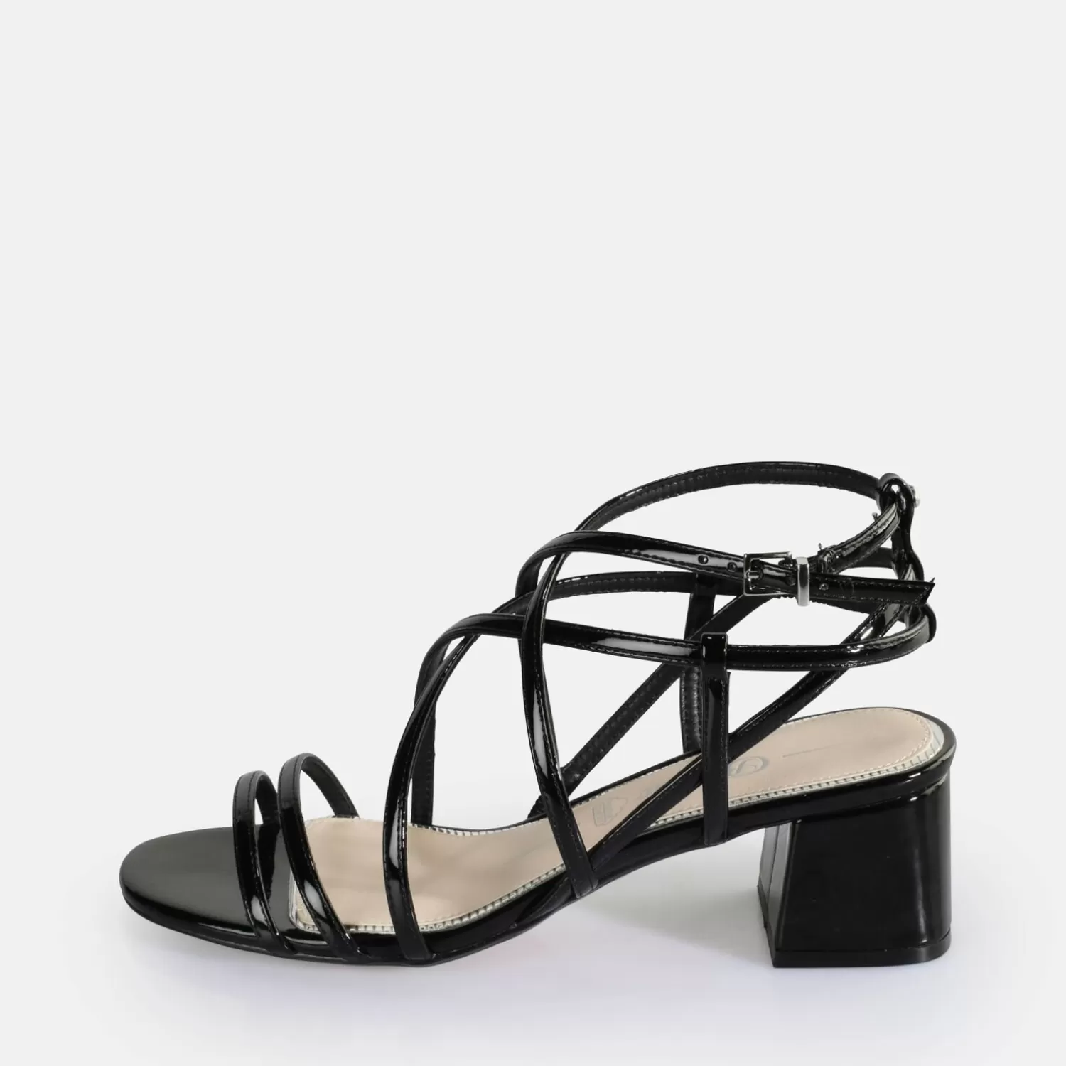 BUFFALO Lilly Cage Sandales A Talon Veganes Noir Fashion