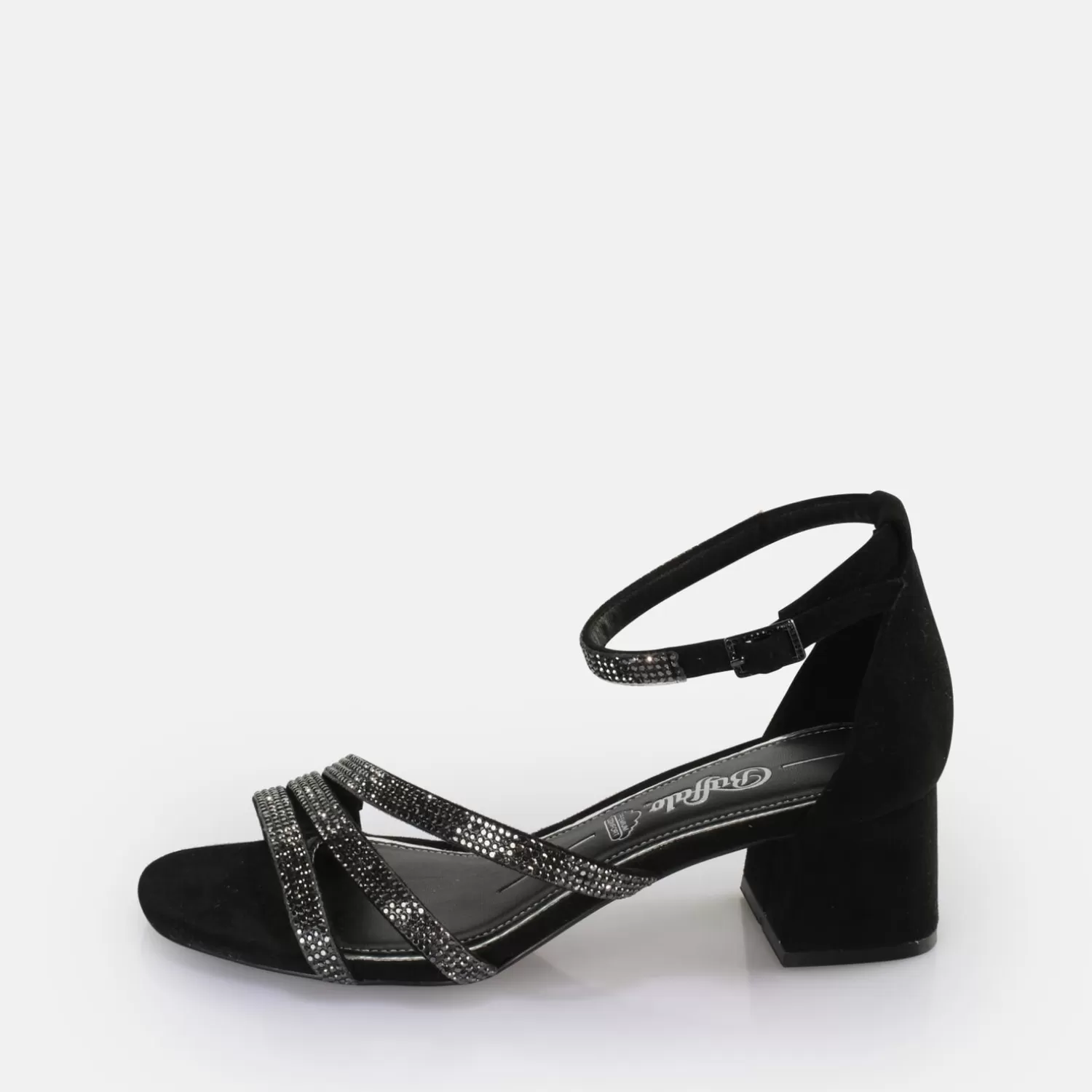 BUFFALO Lilly Glam Sandales A Talon Vegan Noir Outlet