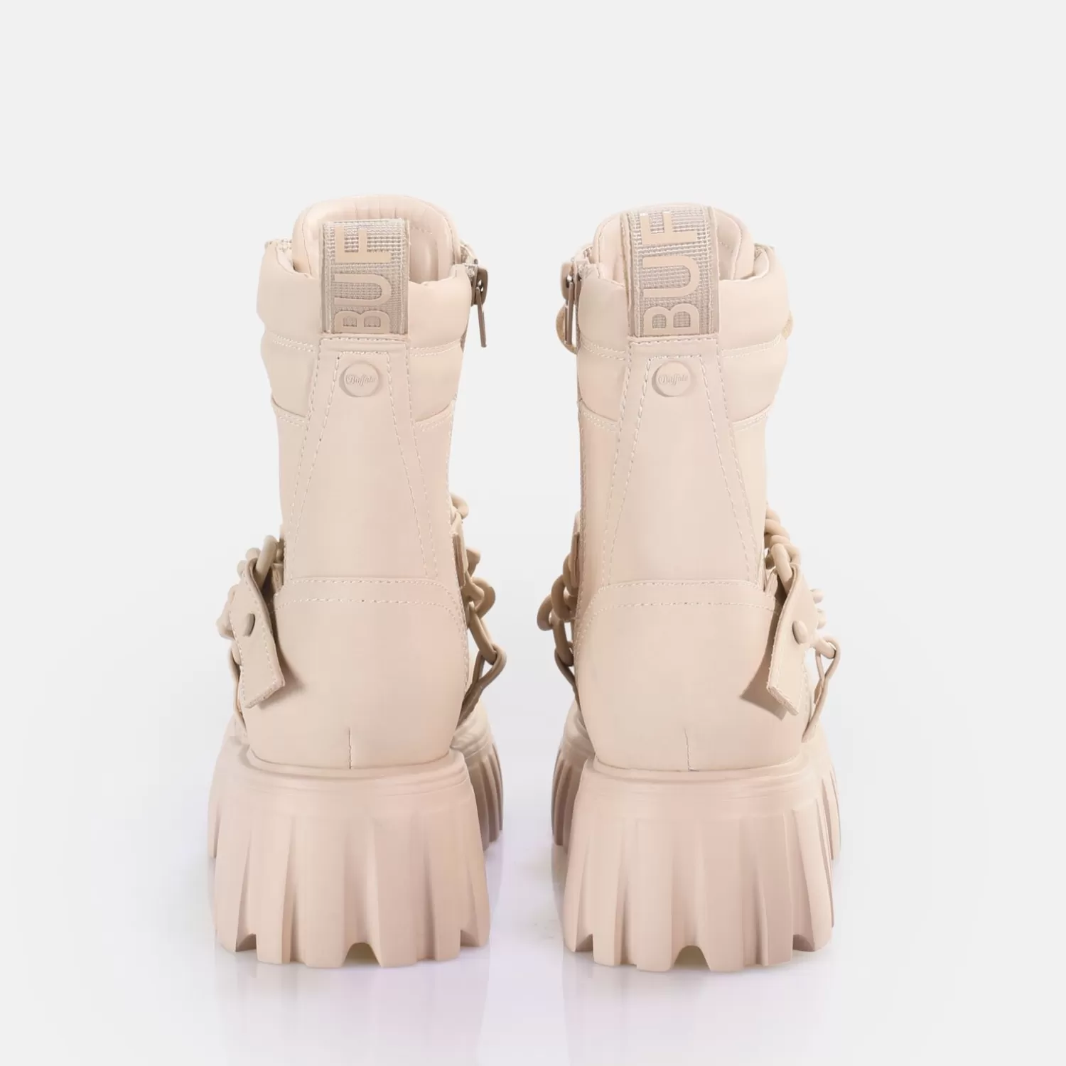 BUFFALO Lion Mid Chain Bottines Vegan Creme Shop