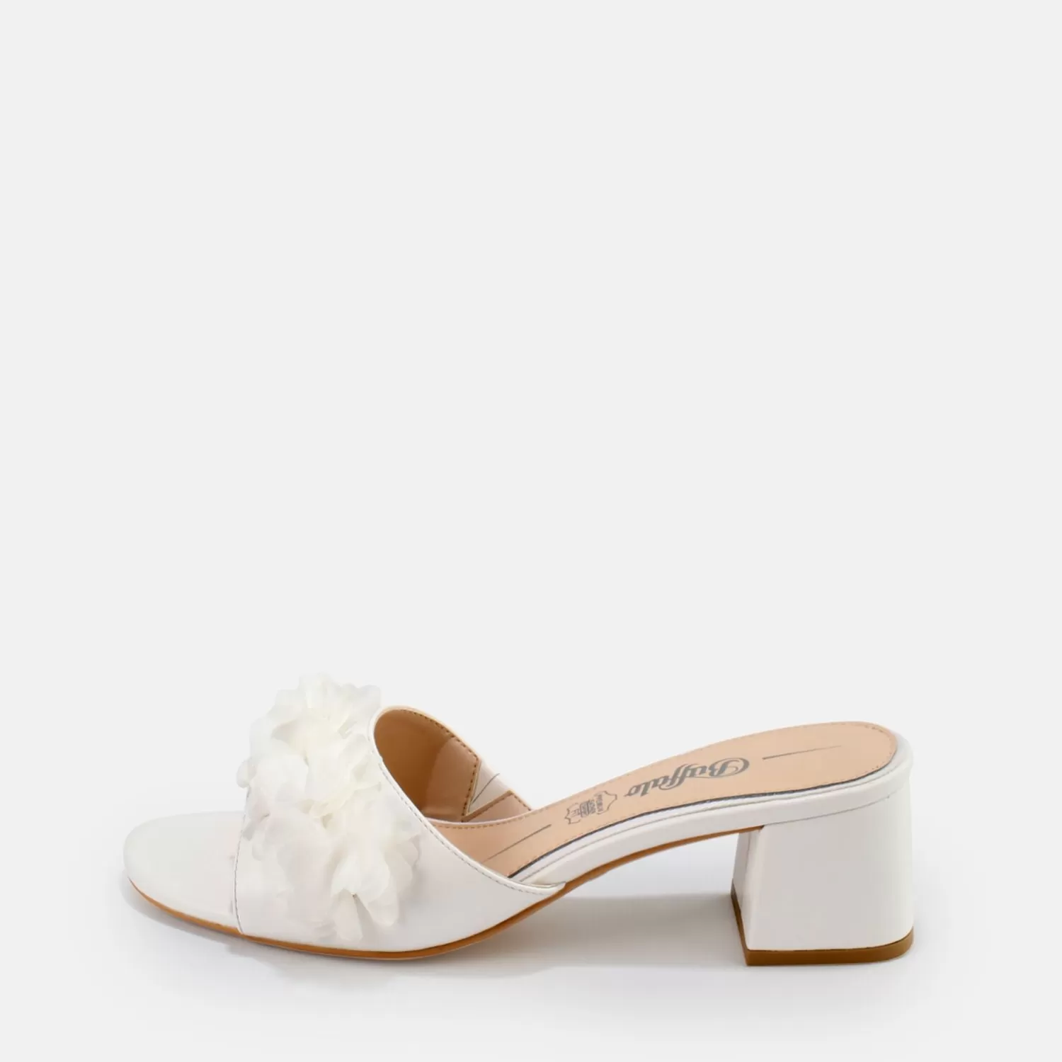 BUFFALO Luna Bloom Sandales Ivoire Blanc Cheap