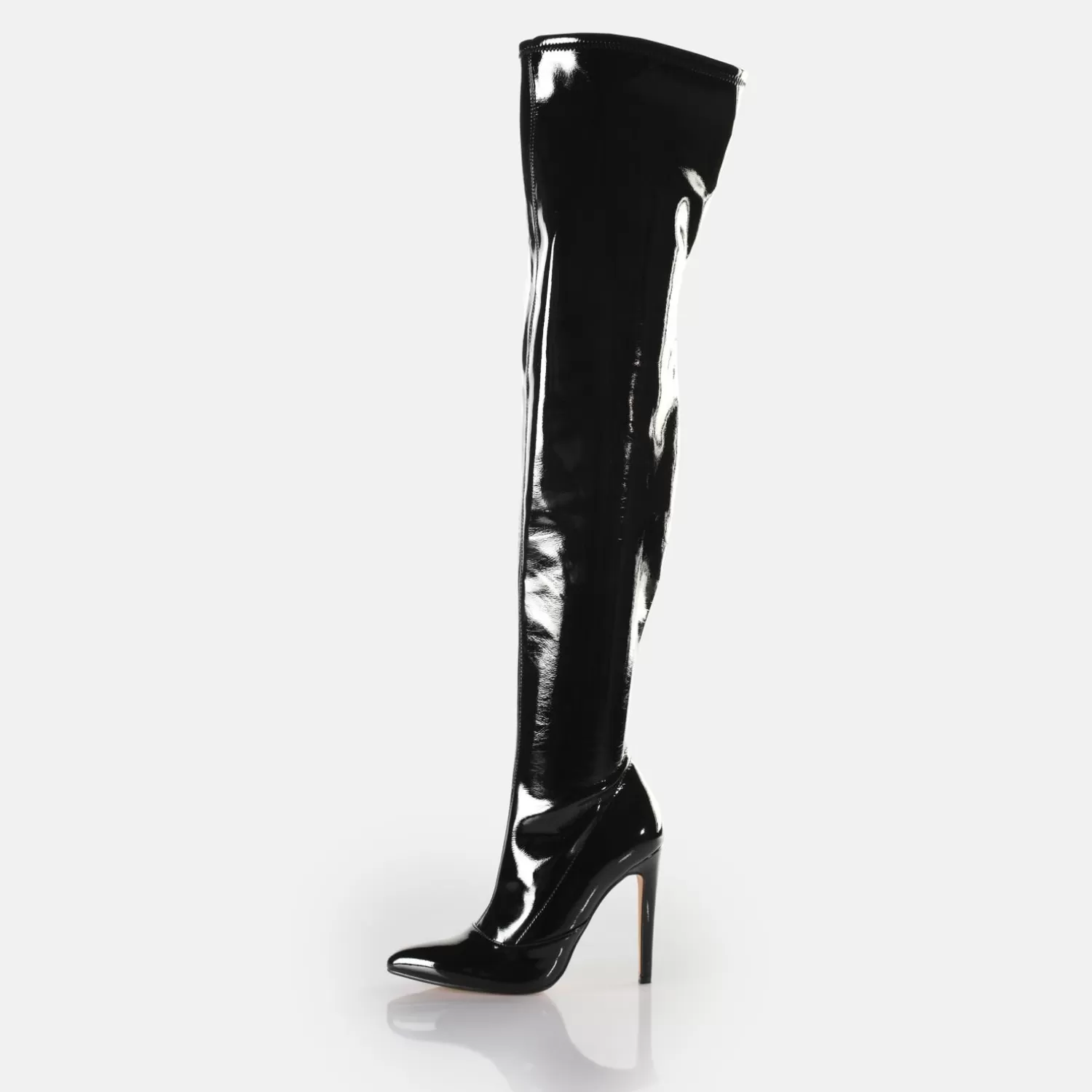 BUFFALO Marjorie Overknee Mid Bottes Vegan Noir Sale