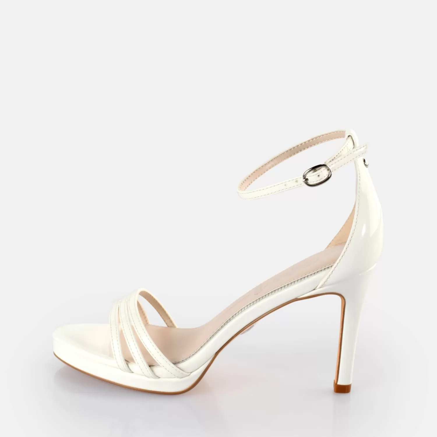 BUFFALO Melissa 2 Sandales A Talon Veganes Blanc Clearance