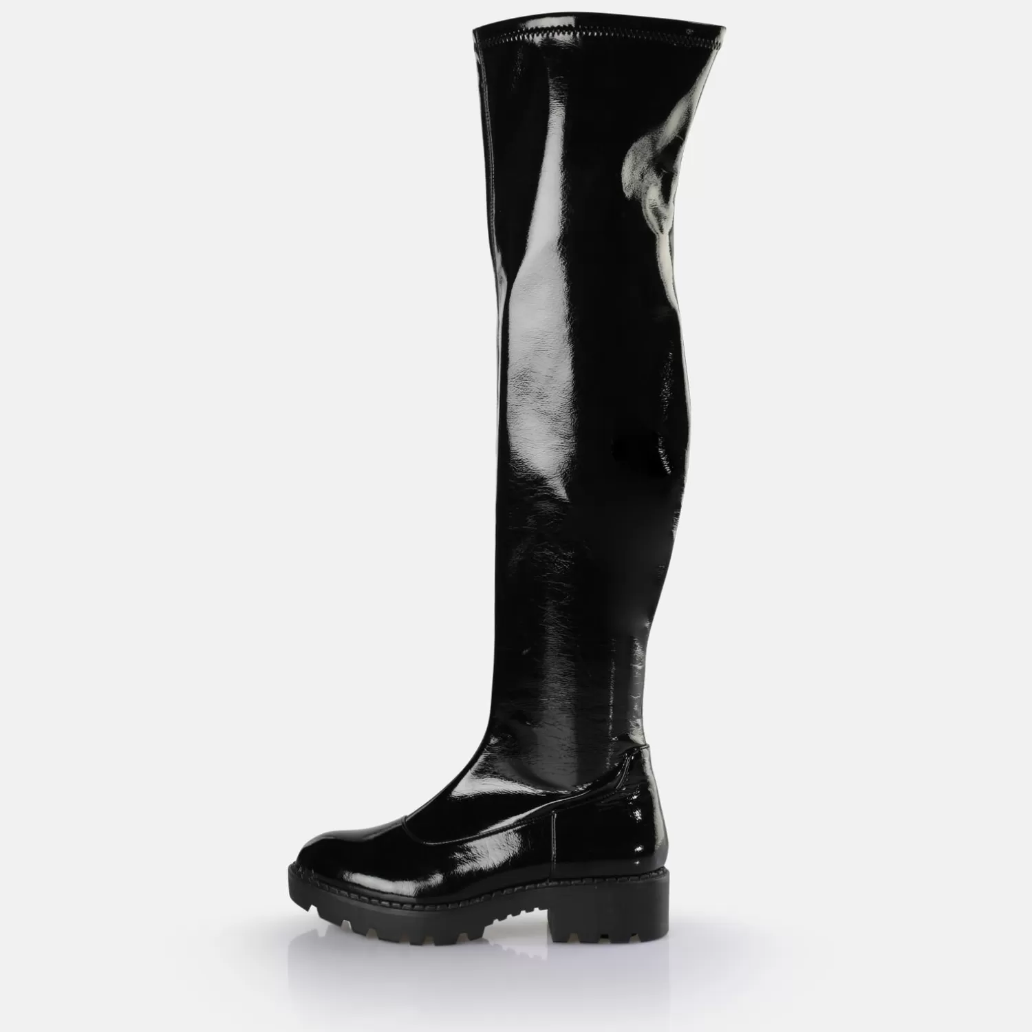 BUFFALO Myrna Overknee Bottes Vegan Noir Hot