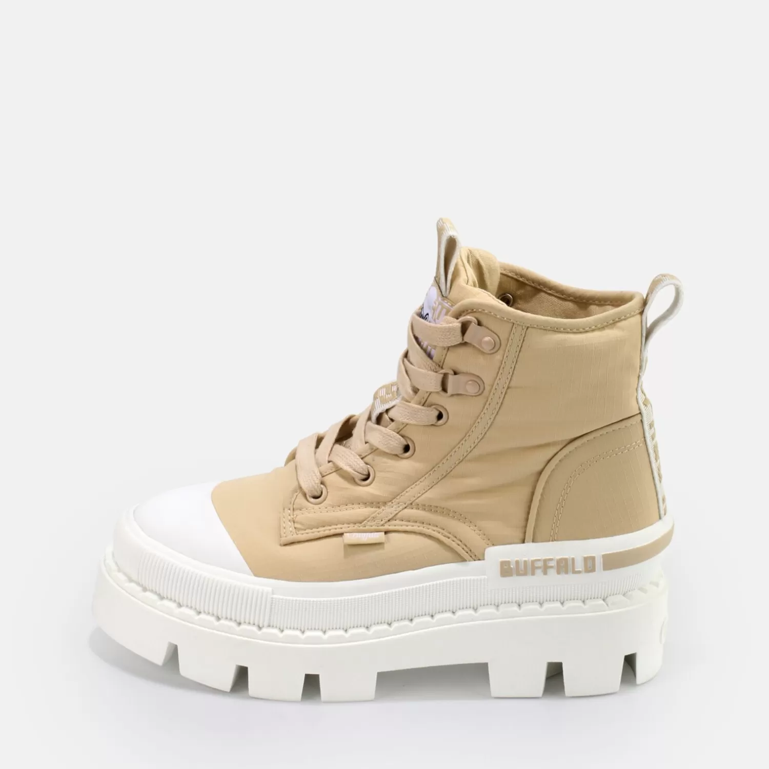 BUFFALO Raven Hi Bottines Veganes Beige Outlet