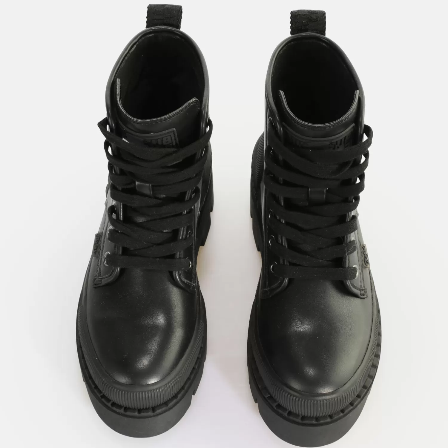 BUFFALO Raven Laceup Hi Bottines Vegan Pour Homme Noir Flash Sale