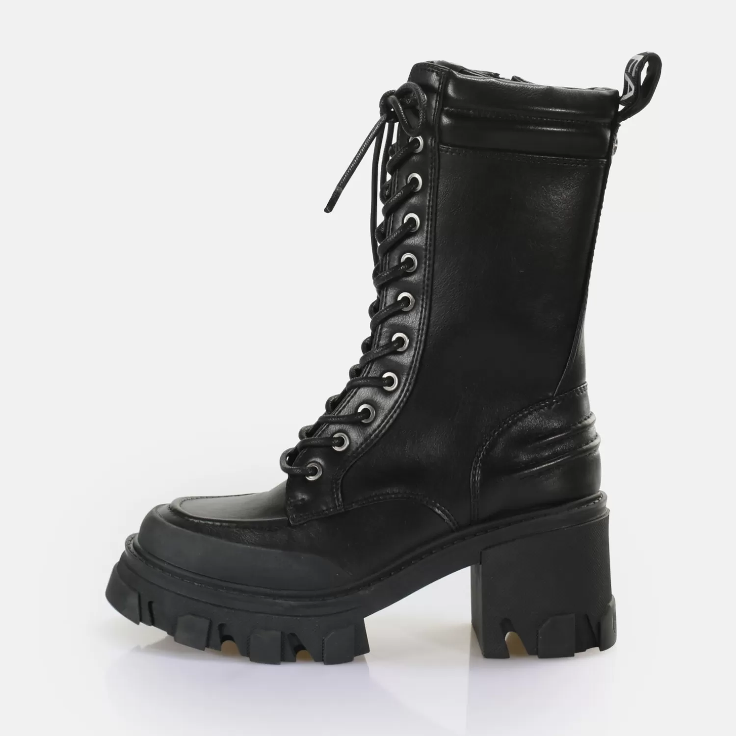 BUFFALO Riot Lace Hi Bottines Vegan Noir Clearance