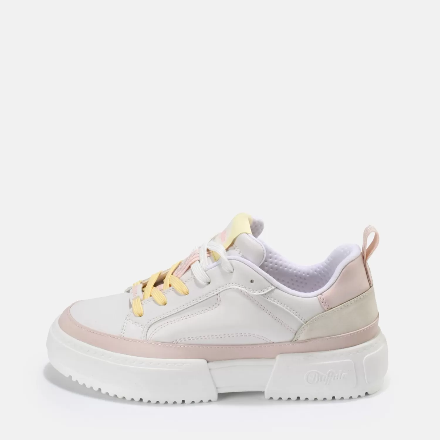 BUFFALO Rse Fox Lo Baskets Veganes Blanc Rose Vif Outlet