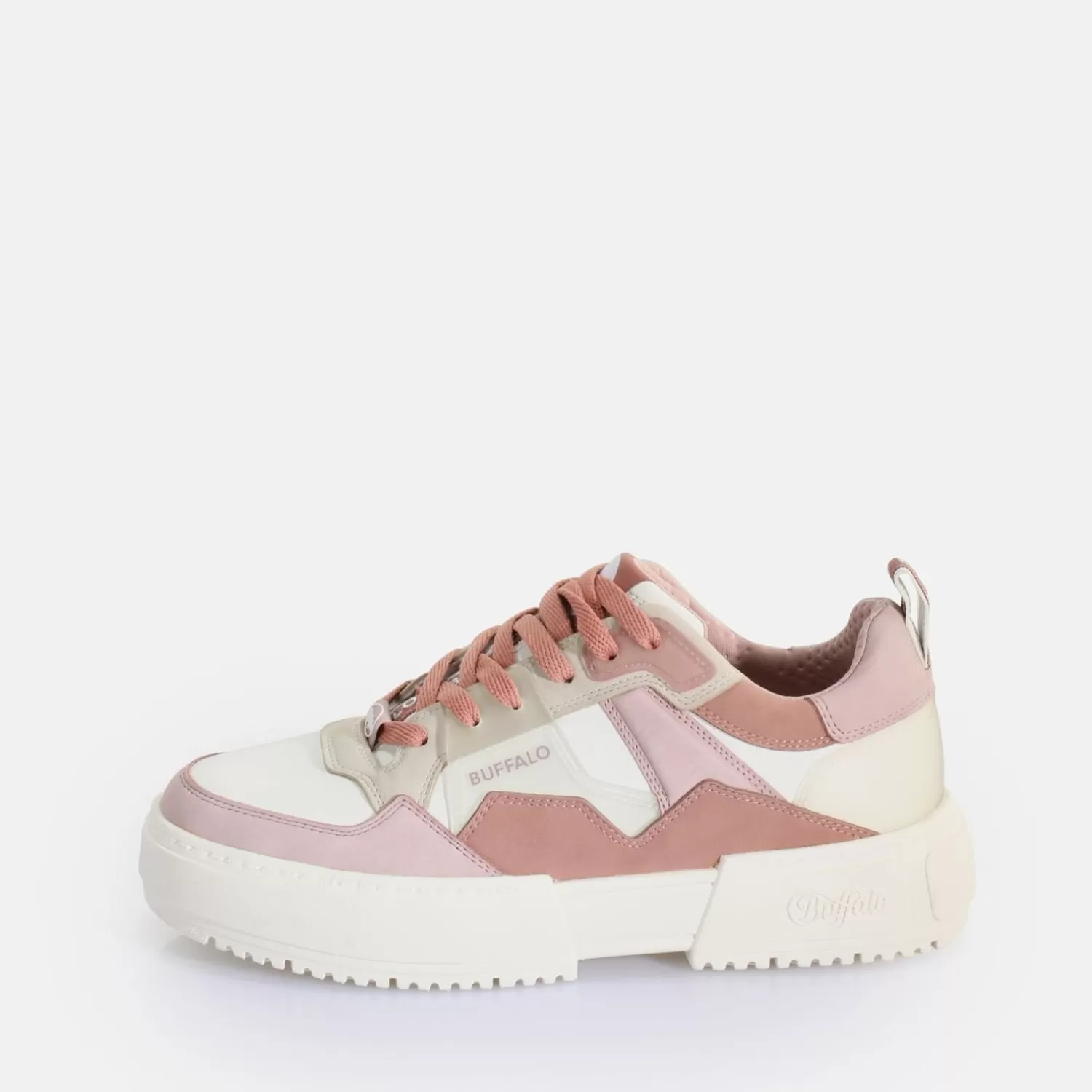 BUFFALO Rse V2 Baskets Basses Vegan Rose Clair/ Blanc Best