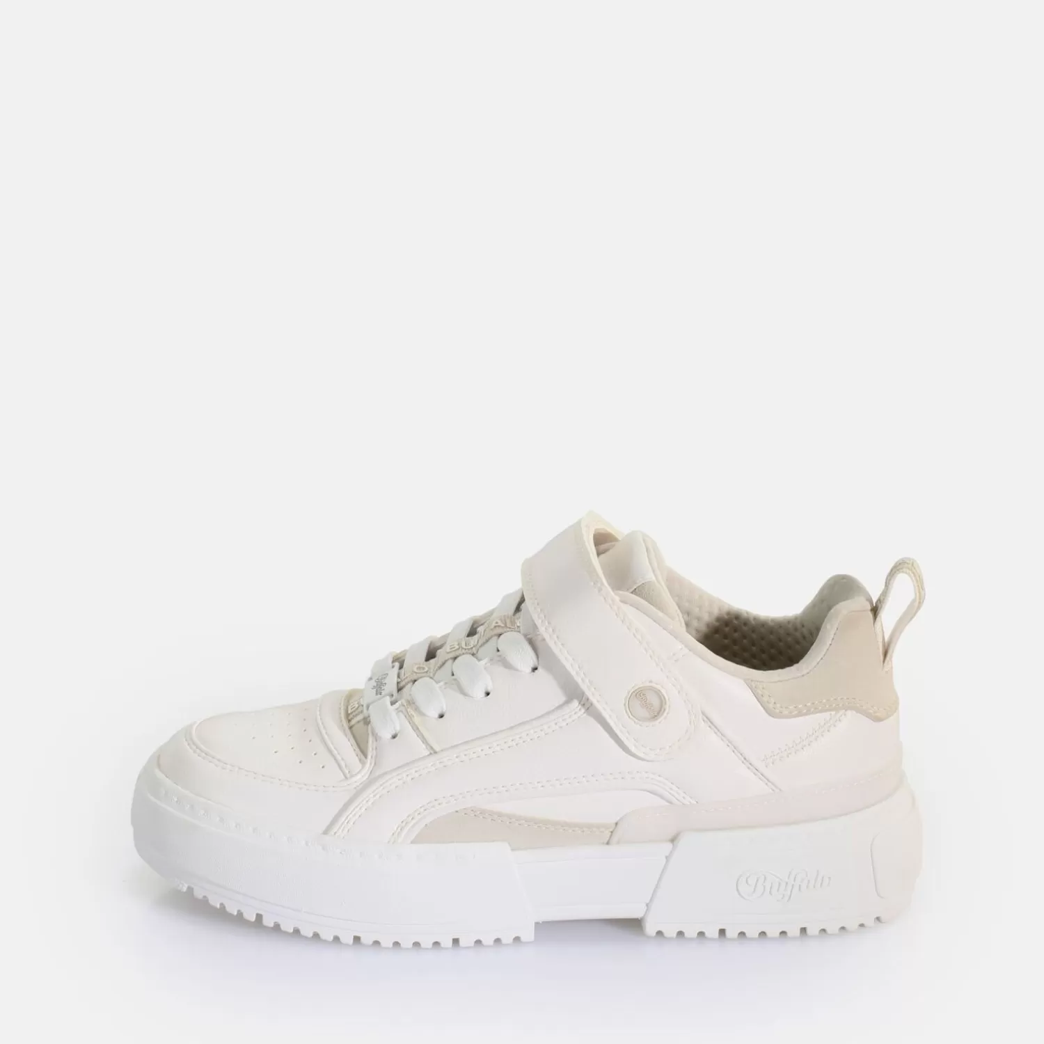 BUFFALO Rse Velc Baskets Basses Vegan Blanc Hot