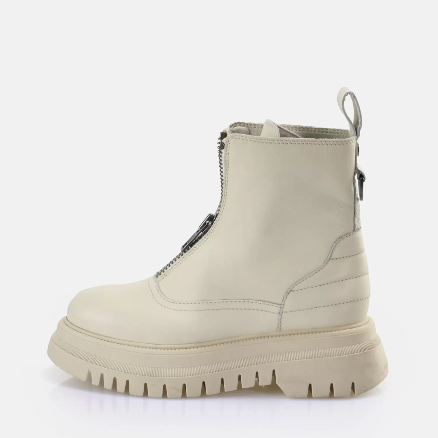 BUFFALO Shade Zip Mid Bottines Creme Shop