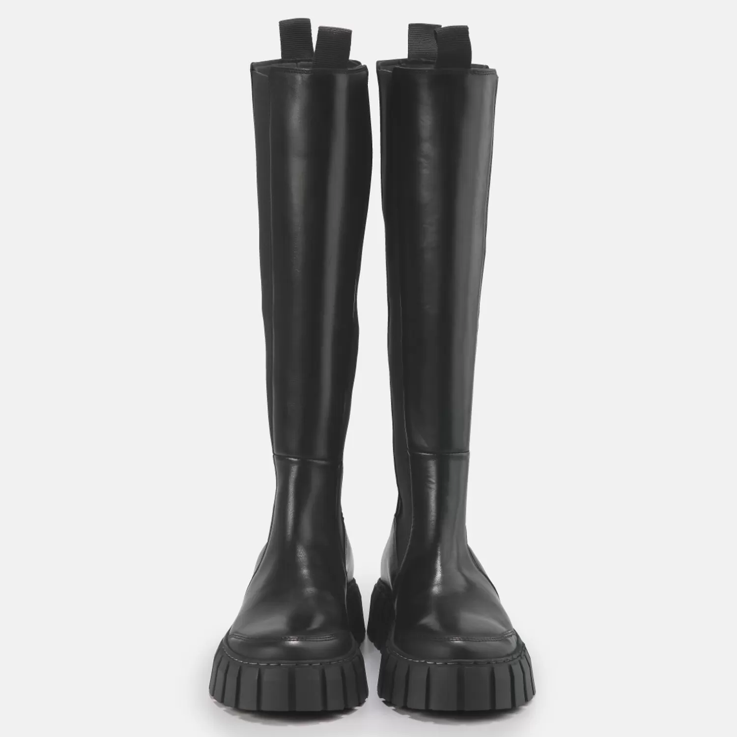 BUFFALO Sunday Bottes Cuir Noir Cheap