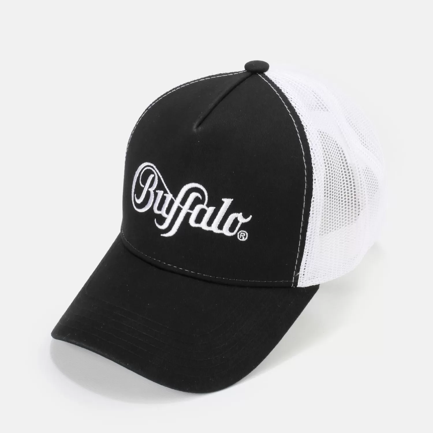 BUFFALO Trucker-Caps-Cotton-Noir/Blanc Noir-Blanc Sale