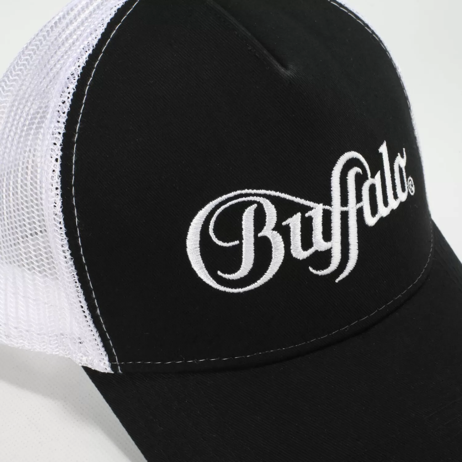 BUFFALO Trucker-Caps-Cotton-Noir/Blanc Noir-Blanc Sale