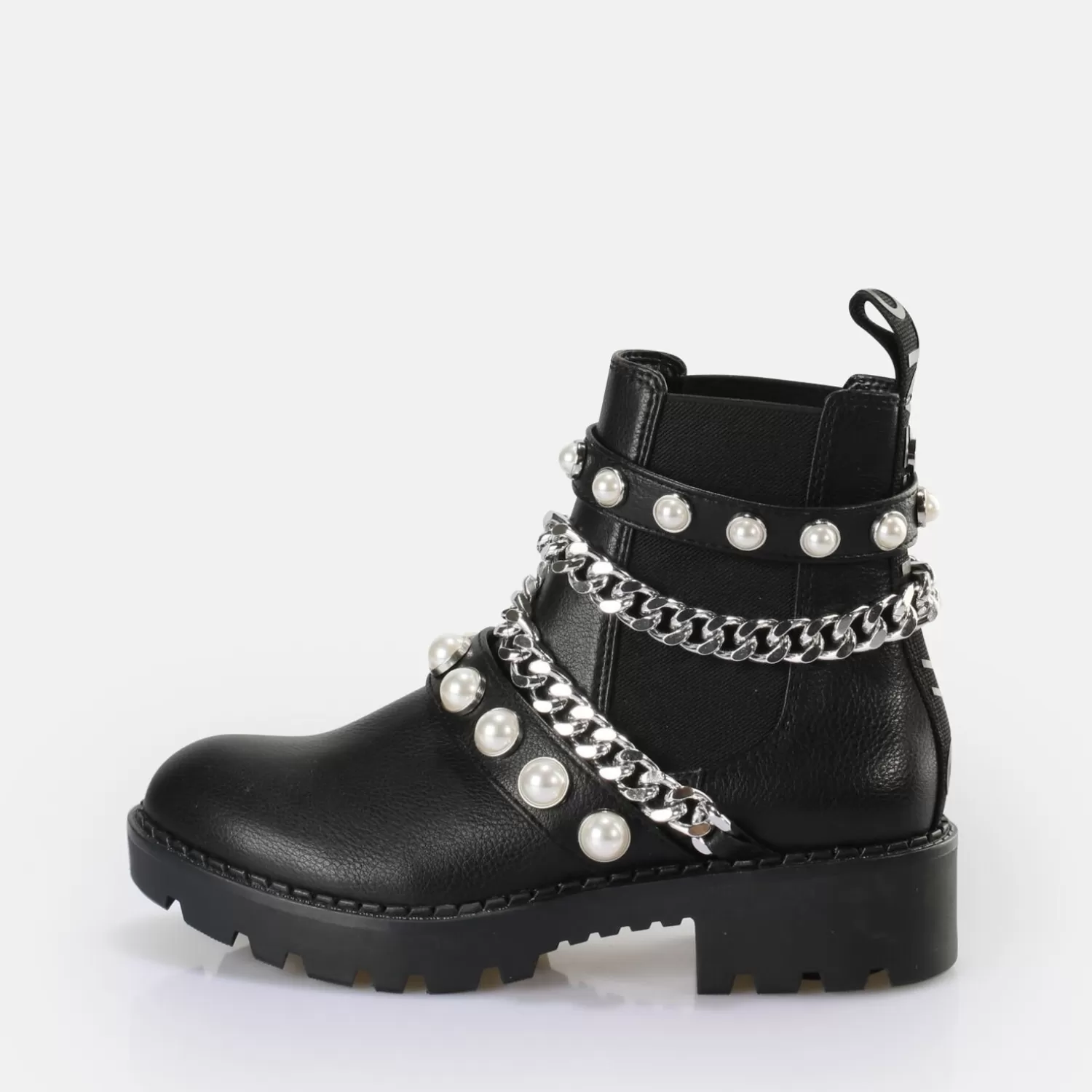 BUFFALO Wave Pearl Chelsea Bottes Vegan Noir Shop