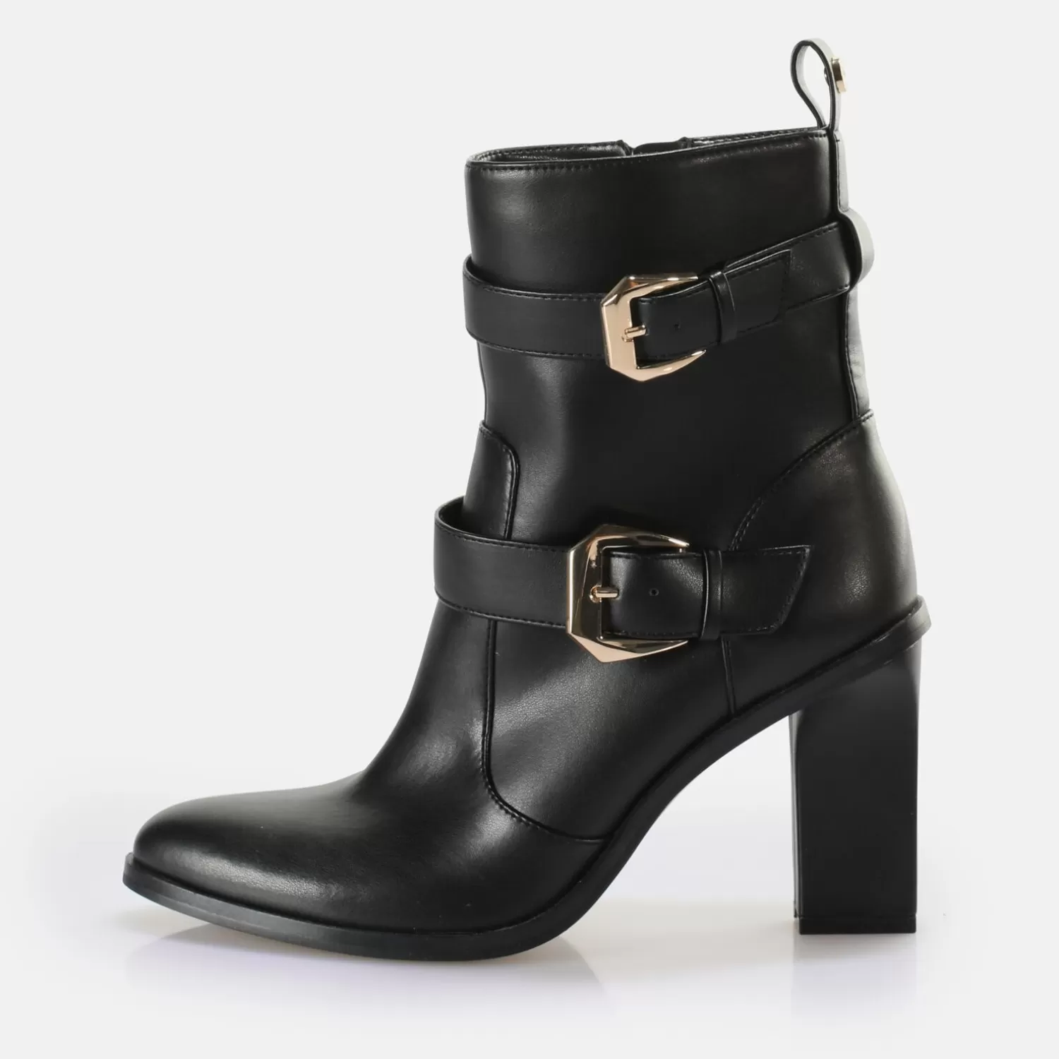 BUFFALO Zoe Buckle Boot Bottes Vegan Noir Clearance